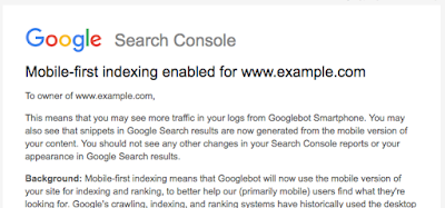 Notification Google Search Console