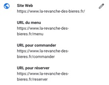 url menu