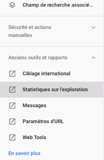 ancien rapport search console