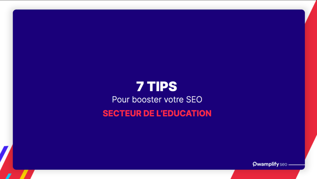 7 tips pour le SEO dans l'education