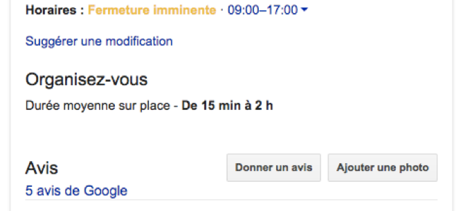 Organisez vous avec Google My Business